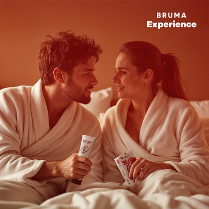 BRUMA XPERIENCE - KIT TENTAZIONE DOLCE ALLA FRAGOLA CON POTENZIATORE DI ORGASMO - BRUMA | Lingerie Harness Boutique