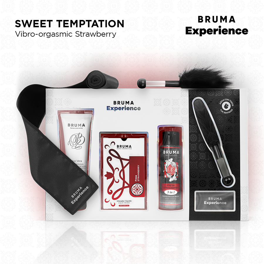BRUMA XPERIENCE - KIT TENTAZIONE VIBRO-ORGASMICA DOLCE FRAGOLA - BRUMA | Lingerie Harness Boutique