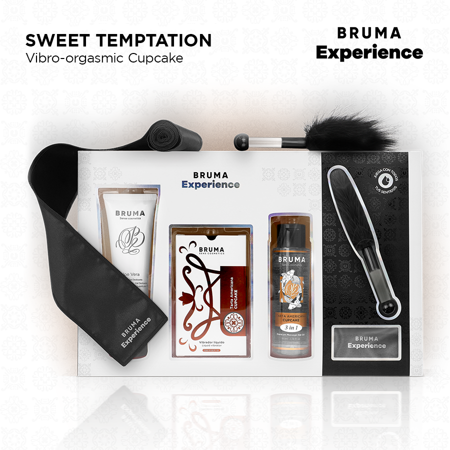 BRUMA XPERIENCE - KIT DOLCE TENTAZIONE TORTA AMERICANA VIBRO-ORGASMICA - BRUMA | Lingerie Harness Boutique
