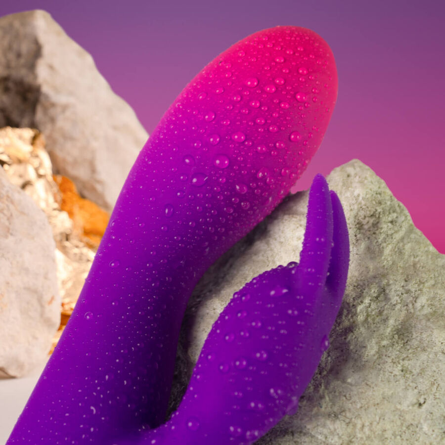ROCKS-OFF - VIBRATORE CONIGLIO VIOLA GLO-GIRL - ROCKS-OFF | Lingerie Harness Boutique