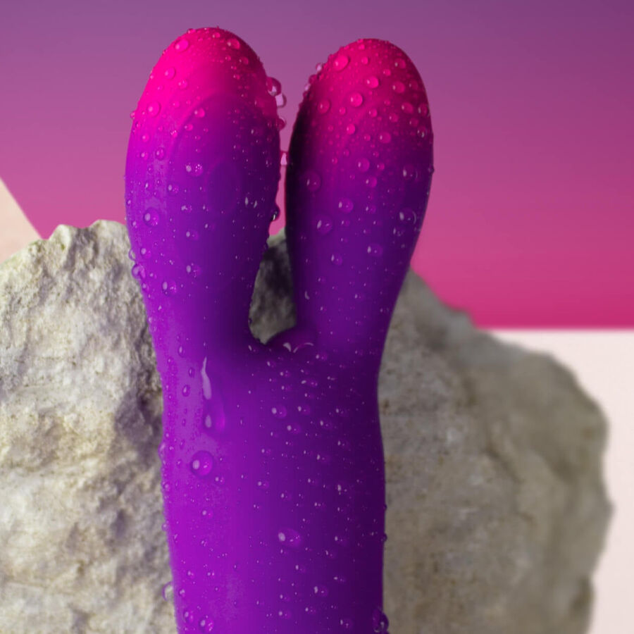 ROCKS-OFF - VIBRATORE FLESSIBILE GLO-GIRL BUNNY VIOLA - ROCKS-OFF | Lingerie Harness Boutique
