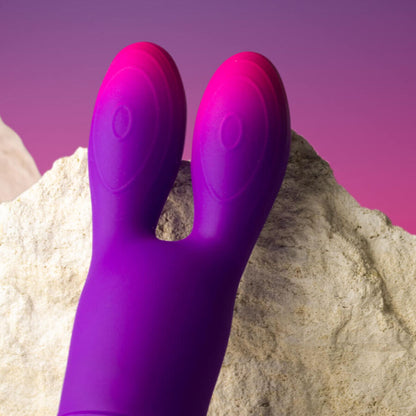 ROCKS-OFF - VIBRATORE FLESSIBILE GLO-GIRL BUNNY VIOLA - ROCKS-OFF | Lingerie Harness Boutique