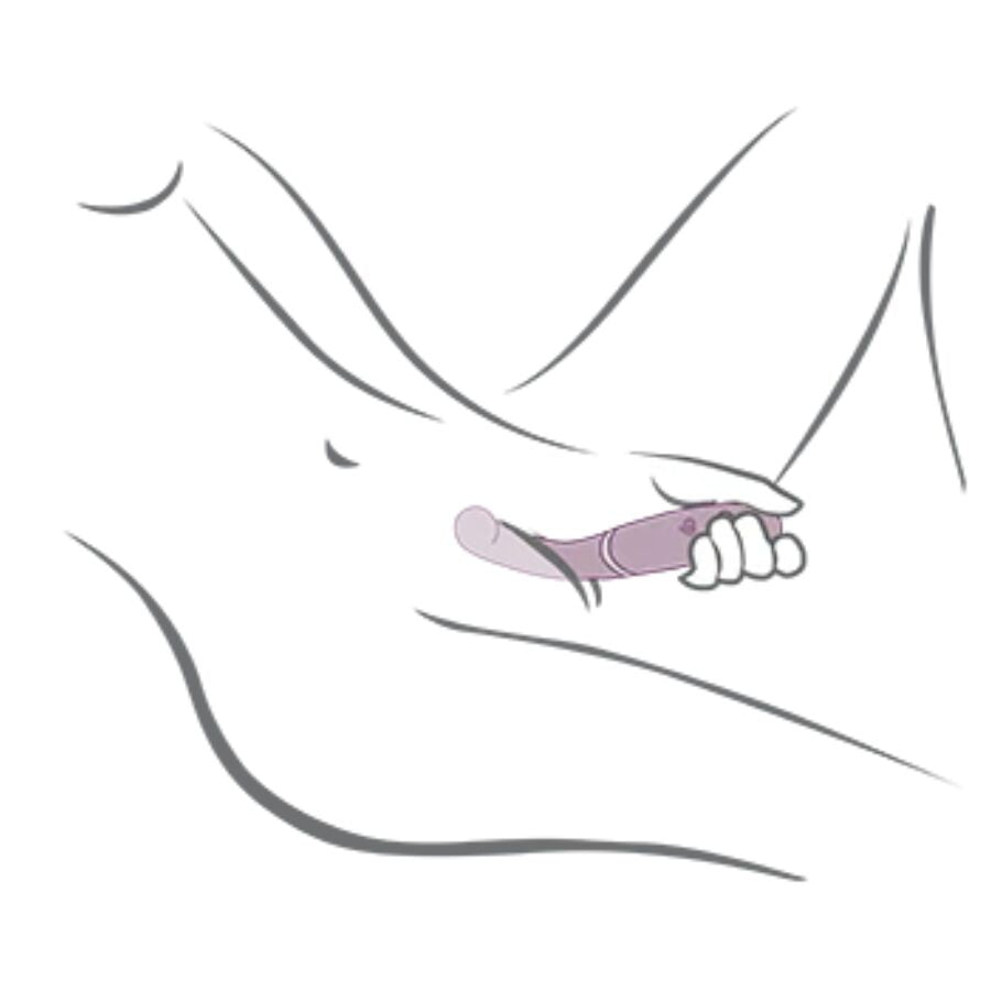 ROCKS-OFF - GEMINI DOPPIO VIBRATORE STIMOLATORE DEL CLITORIDE PUNTO G VIOLA - ROCKS-OFF | Lingerie Harness Boutique