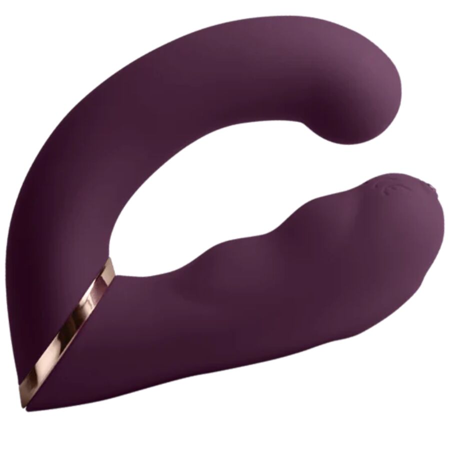 ROCKS-OFF - GEMINI DOPPIO VIBRATORE STIMOLATORE DEL CLITORIDE PUNTO G VIOLA - ROCKS-OFF | Lingerie Harness Boutique