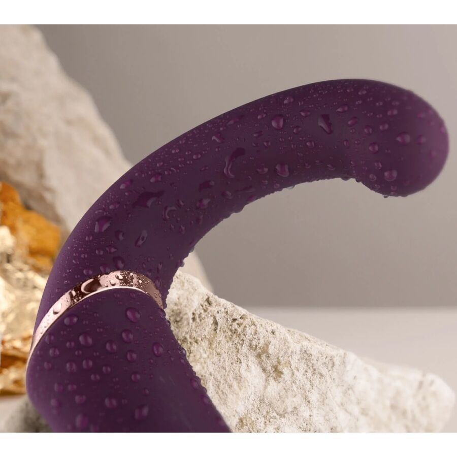 ROCKS-OFF - GEMINI DOPPIO VIBRATORE STIMOLATORE DEL CLITORIDE PUNTO G VIOLA - ROCKS-OFF | Lingerie Harness Boutique