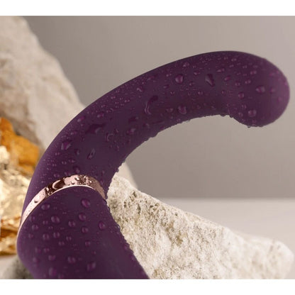 ROCKS-OFF - GEMINI DOPPIO VIBRATORE STIMOLATORE DEL CLITORIDE PUNTO G VIOLA - ROCKS-OFF | Lingerie Harness Boutique