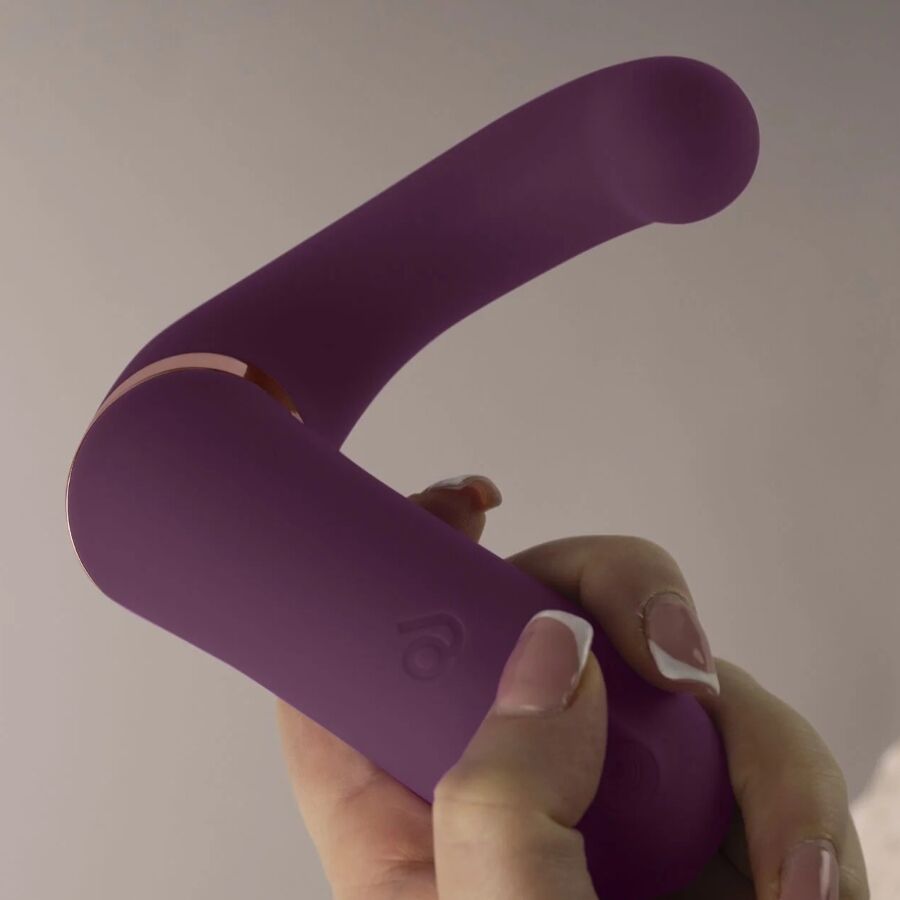 ROCKS-OFF - GEMINI DOPPIO VIBRATORE STIMOLATORE DEL CLITORIDE PUNTO G VIOLA - ROCKS-OFF | Lingerie Harness Boutique