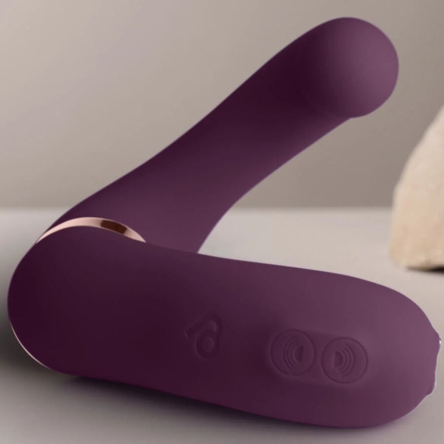 ROCKS-OFF - GEMINI DOPPIO VIBRATORE STIMOLATORE DEL CLITORIDE PUNTO G VIOLA - ROCKS-OFF | Lingerie Harness Boutique