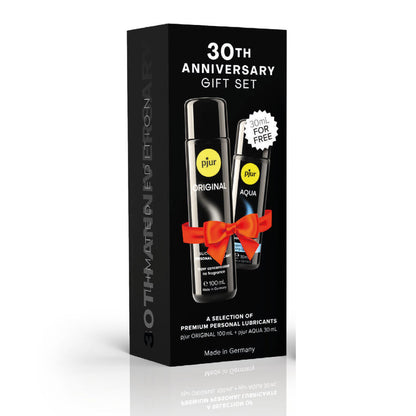 PJUR - COFANETTO 30° ANNIVERSARIO PJUR ORIGINAL 100 ML + PJUR AQUA 30 ML IN REGALO - PJUR | Lingerie Harness Boutique