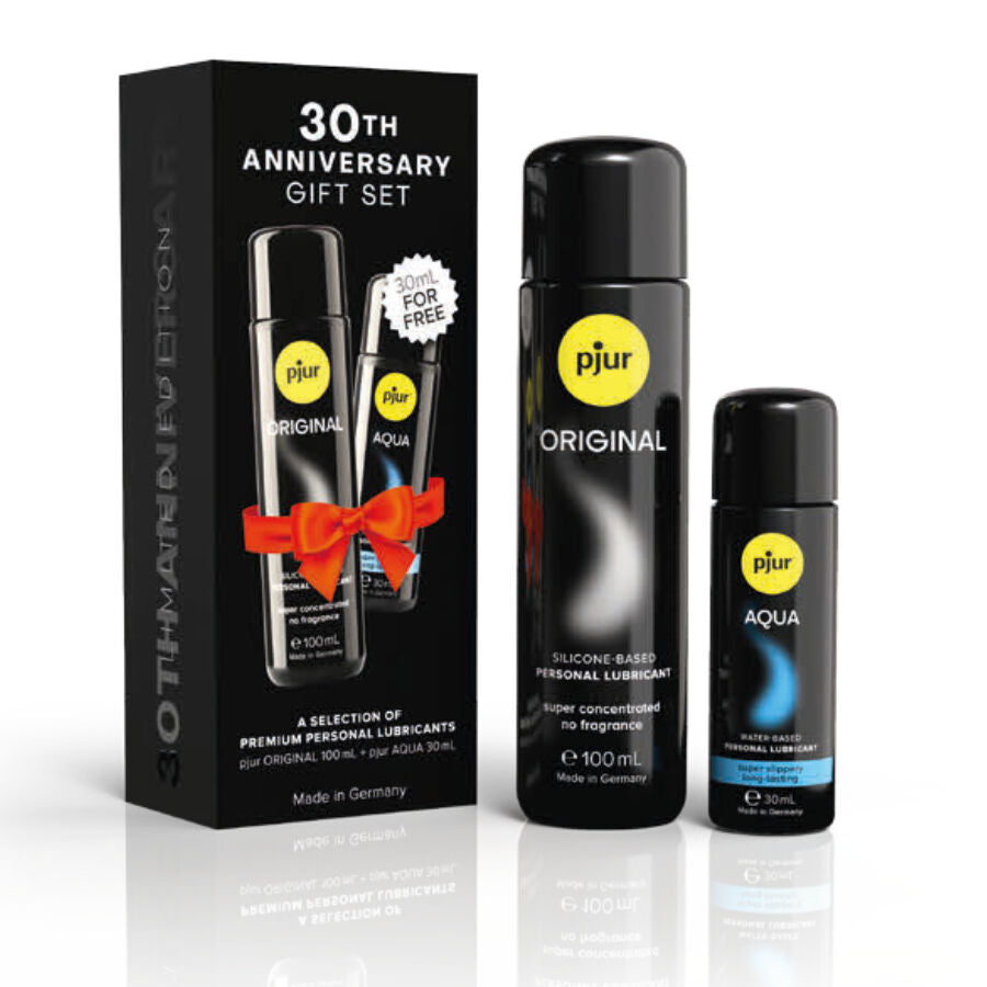 PJUR - COFANETTO 30° ANNIVERSARIO PJUR ORIGINAL 100 ML + PJUR AQUA 30 ML IN REGALO - PJUR | Lingerie Harness Boutique