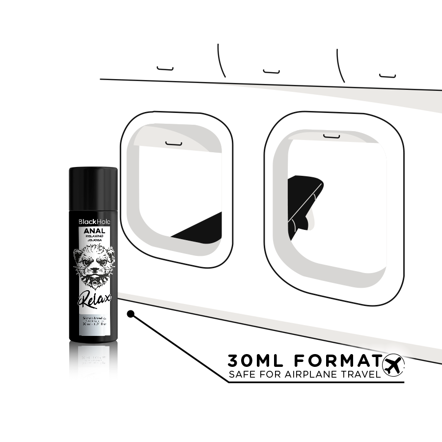BLACK HOLE - RILASSANTE ANALE JOJOBA RELAX BASE SILICONE 30 ML - BLACK HOLE | Lingerie Harness Boutique