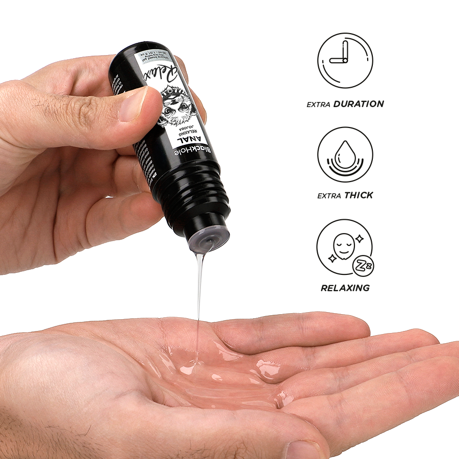 BLACK HOLE - RILASSANTE ANALE JOJOBA RELAX BASE SILICONE 30 ML - BLACK HOLE | Lingerie Harness Boutique