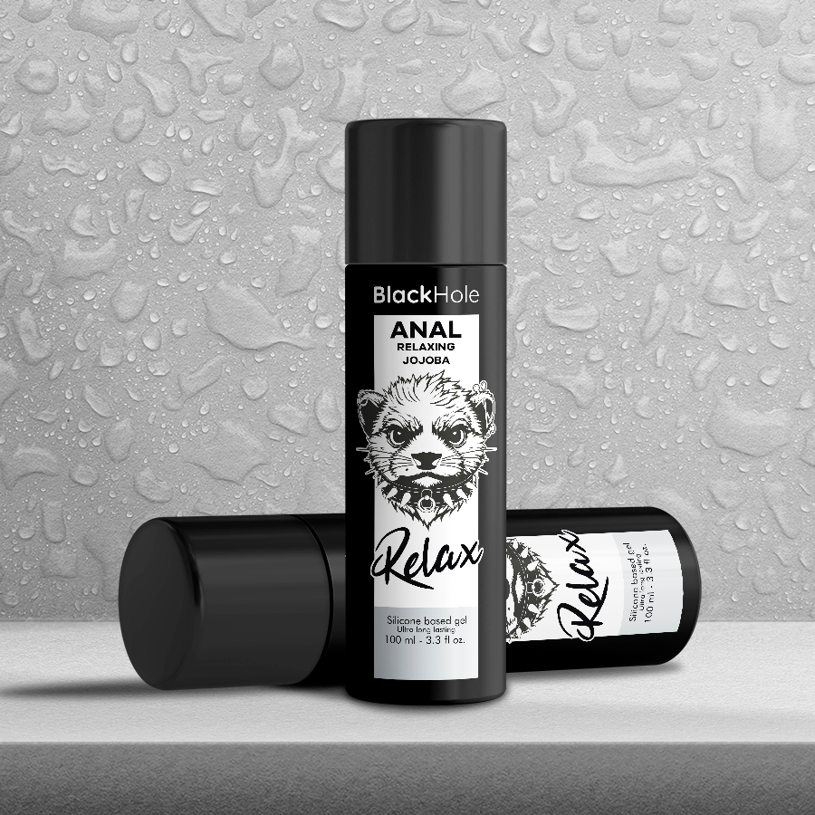 BLACK HOLE - RILASSANTE ANALE JOJOBA RELAX BASE SILICONE 100 ML - BLACK HOLE | Lingerie Harness Boutique