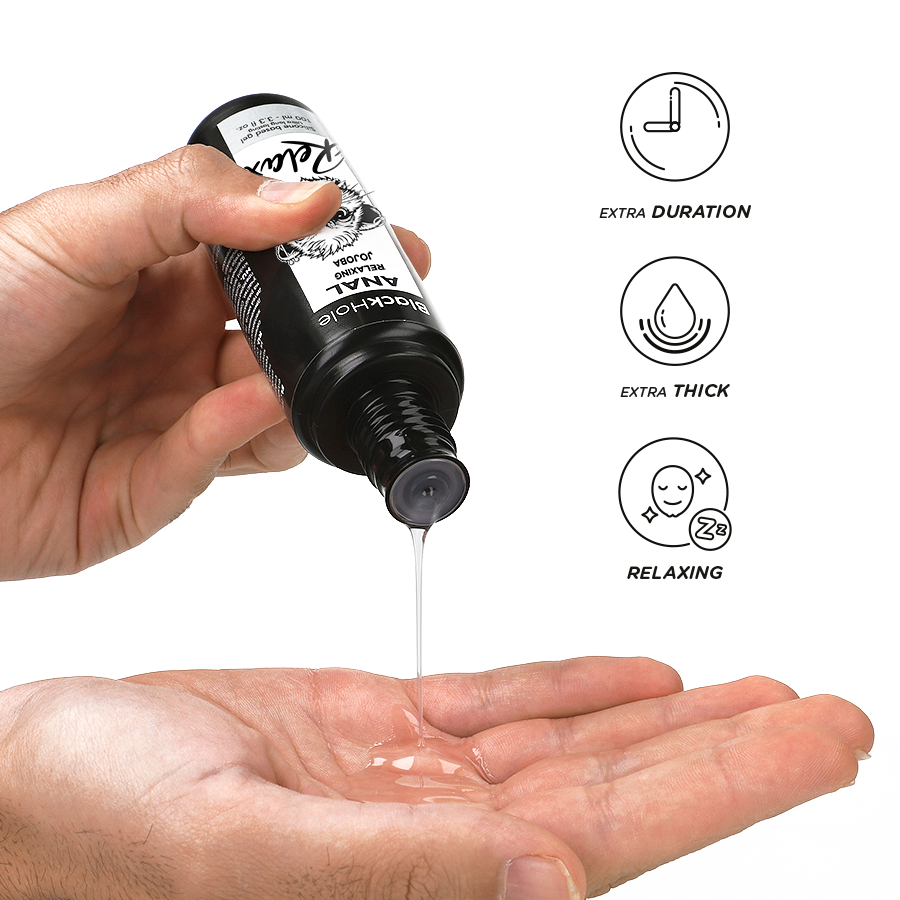 BLACK HOLE - RILASSANTE ANALE JOJOBA RELAX BASE SILICONE 100 ML - BLACK HOLE | Lingerie Harness Boutique