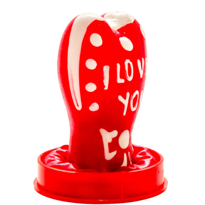 CONDOMERIE - PRESERVATIVI NOVITÀ DIPINTI A MANO CUORE - MODELLO I LOVE YOU 1 - CONDOMERIE | Lingerie Harness Boutique