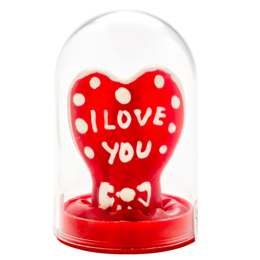 CONDOMERIE - PRESERVATIVI NOVITÀ DIPINTI A MANO CUORE - MODELLO I LOVE YOU 1 - CONDOMERIE | Lingerie Harness Boutique