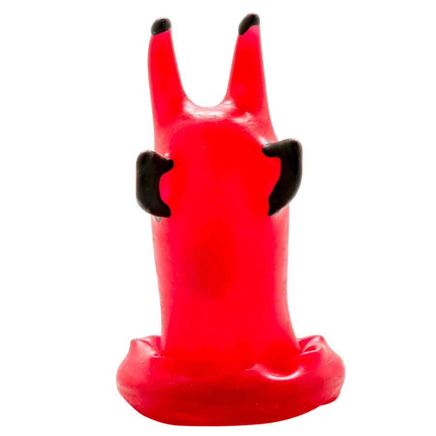 CONDOMERIE - PRESERVATIVI NOVITÀ DIPINTI A MANO RED DEVIL - CONDOMERIE | Lingerie Harness Boutique