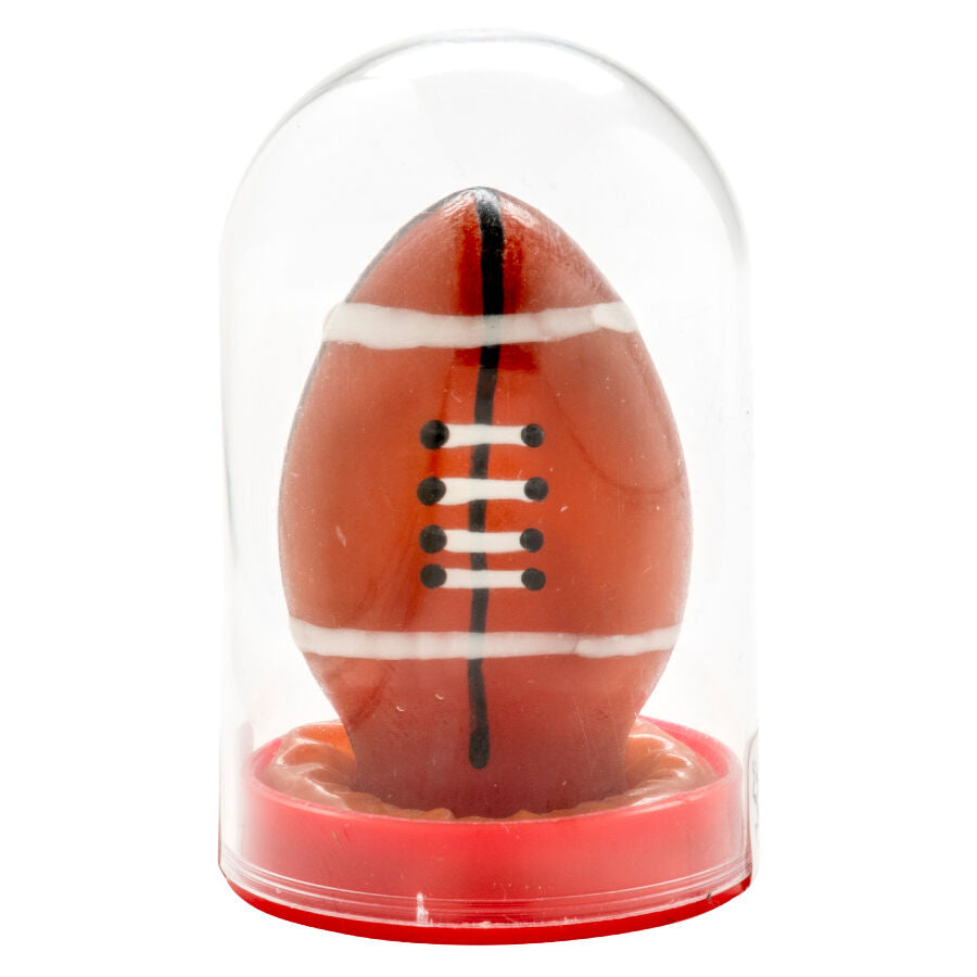 CONDOMERIE - PRESERVATIVI NOVITÀ DIPINTI A MANO PALLONE DA RUGBY - CONDOMERIE | Lingerie Harness Boutique