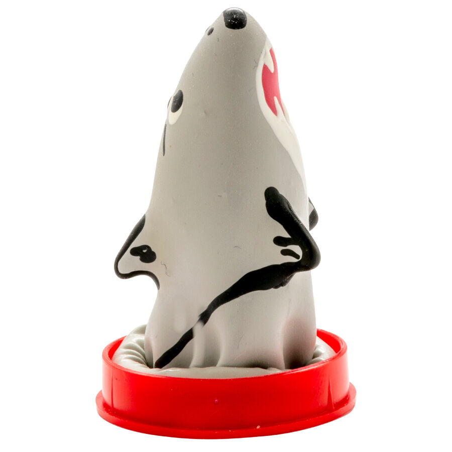 CONDOMERIE - PRESERVATIVI NOVITÀ DIPINTI A MANO MODELLO SHARK 1 - CONDOMERIE | Lingerie Harness Boutique