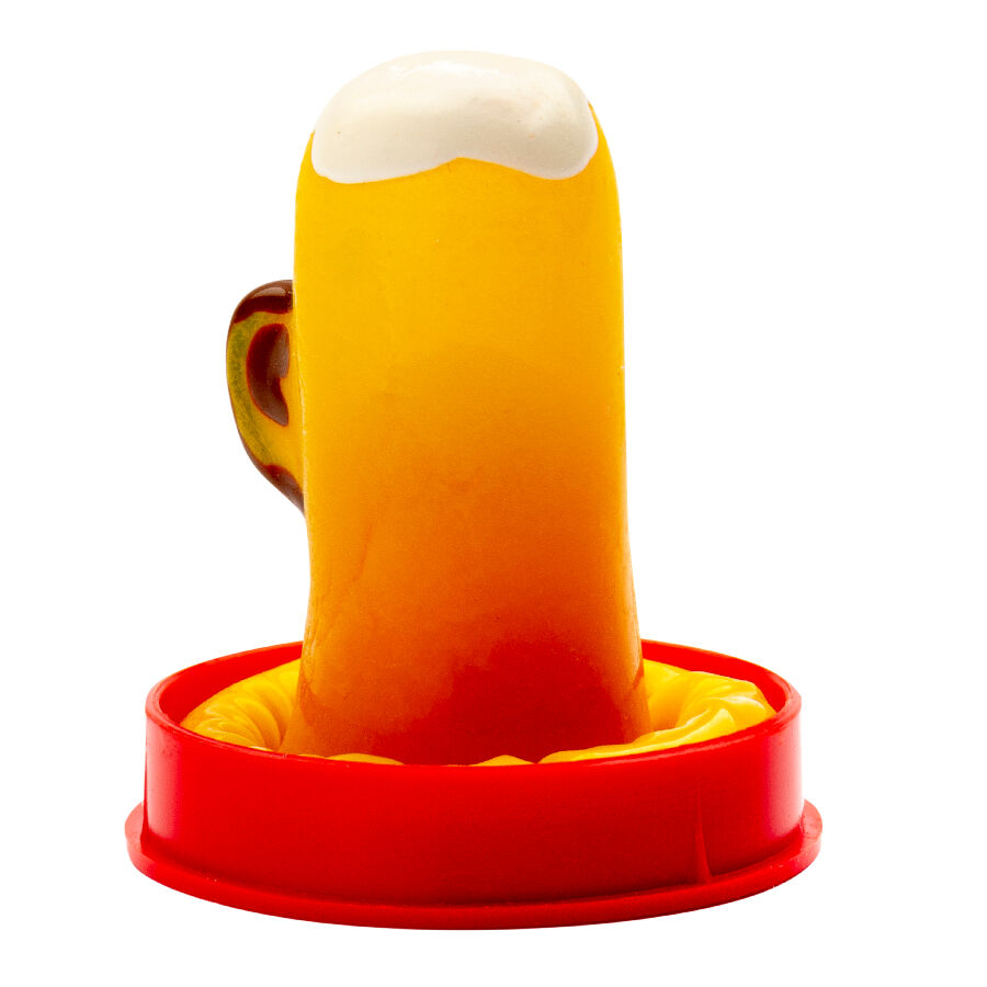CONDOMERIE - PRESERVATIVI NOVITÀ DIPINTI A MANO BICCHIERE DI BIRRA - CONDOMERIE | Lingerie Harness Boutique