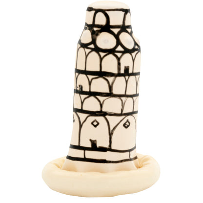 CONDOMERIE - PRESERVATIVI NOVITÀ DIPINTI A MANO TORRE DI PISA - CONDOMERIE | Lingerie Harness Boutique