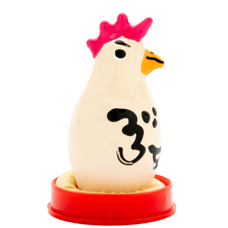 CONDOMERIE - PRESERVATIVI NOVITÀ DIPINTI A MANO COCKY ROOSTER - CONDOMERIE | Lingerie Harness Boutique