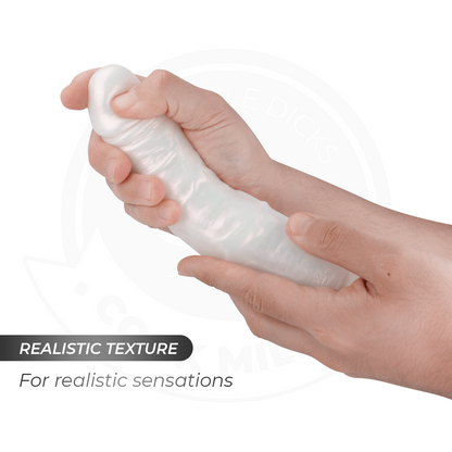 COCK MILLER - DILDO CON VENTOSA, LUCI E VIBRAZIONE CON TELECOMANDO BIANCO 20,5 CM - COCK MILLER | Lingerie Harness Boutique