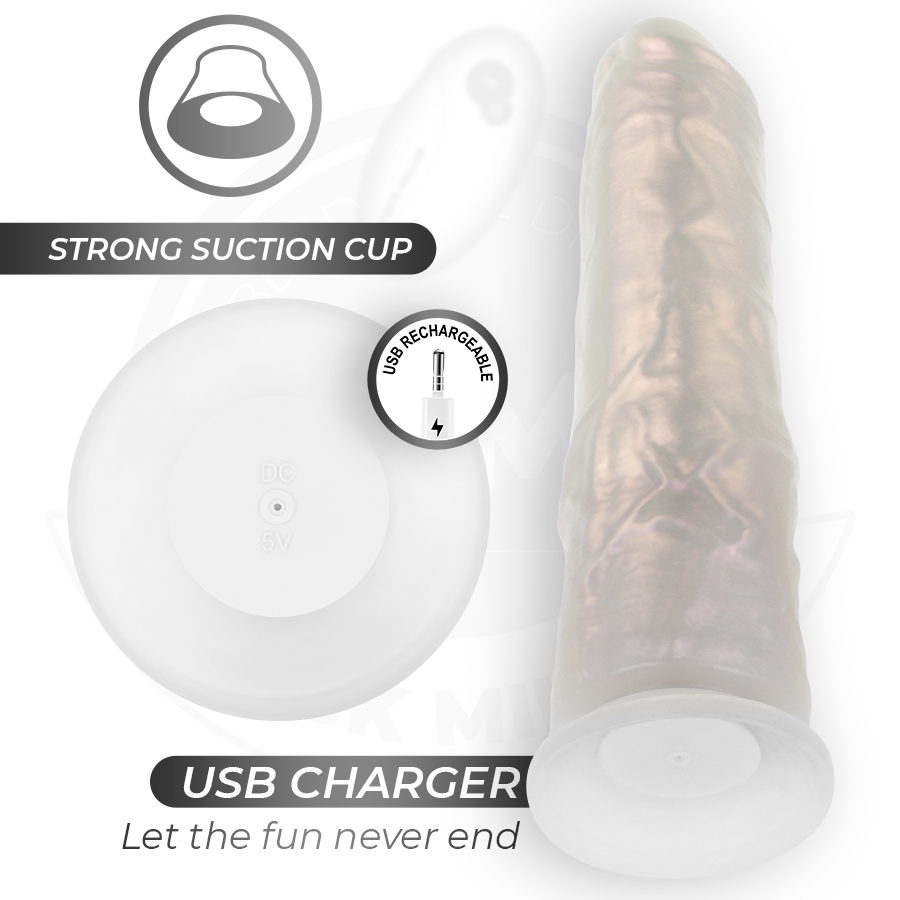 COCK MILLER - DILDO CON VENTOSA, LUCI E VIBRAZIONE CON TELECOMANDO BIANCO 21,5 CM - COCK MILLER | Lingerie Harness Boutique