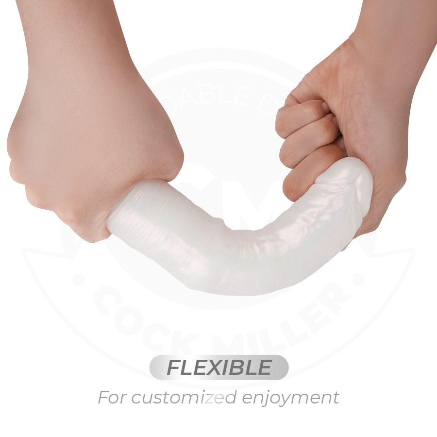 COCK MILLER - DILDO CON VENTOSA, LUCI E VIBRAZIONE CON TELECOMANDO BIANCO 19,5 CM - COCK MILLER | Lingerie Harness Boutique