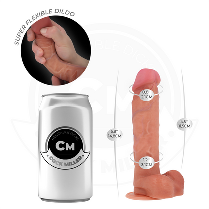 COCK MILLER - DILDO ARTICOLABILE IPERREALISTICO 14,8 CM - COCK MILLER | Lingerie Harness Boutique