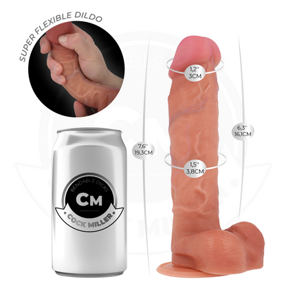 COCK MILLER - DILDO ARTICOLABILE IPERREALISTICO 19,3 CM - COCK MILLER | Lingerie Harness Boutique