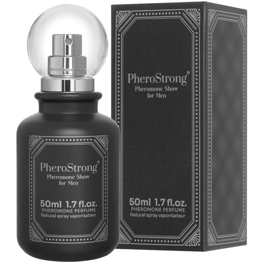 PHEROSTRONG - PROFUMO AI FEROMONI SHOW PER UOMO 50 ML - PHEROSTRONG | Lingerie Harness Boutique