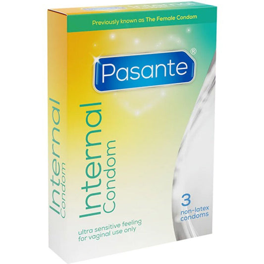 PASANTE - PRESERVATIVO INTERNO SENZA LATTICE 3 UNITÀ - PASANTE | Lingerie Harness Boutique