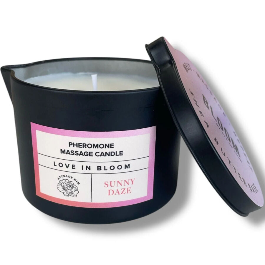 EYE OF LOVE - BLOOM CANDELA DA MASSAGGIO SATIVA SUNNY DAZE 150 ML - EYE OF LOVE | Lingerie Harness Boutique