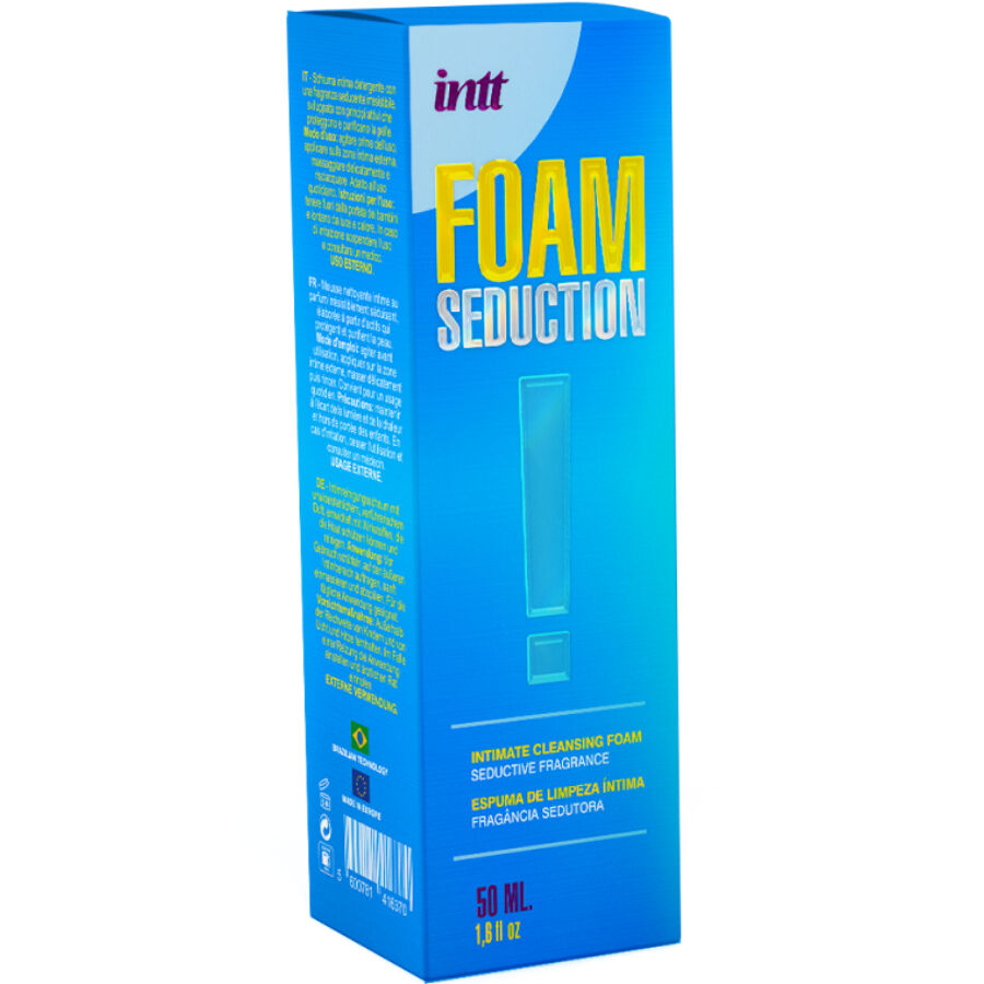 INTT RELEASES - FOAM SEDUCTION SCHIUMA DETERGENTE INTIMA 50 ML - INTT RELEASES | Lingerie Harness Boutique