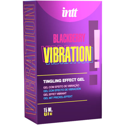 INTT RELEASES - GEL LIQUIDO VIBRANTE GUSTO MORA 15 ML - INTT RELEASES | Lingerie Harness Boutique