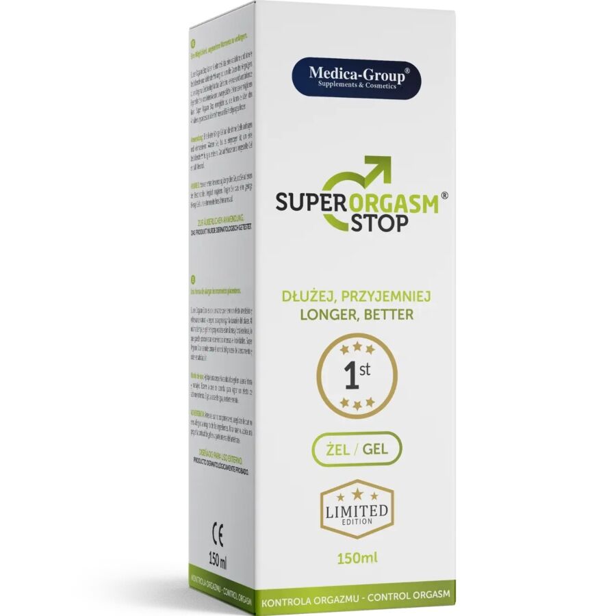 MEDICA GROUP - SUPER ORGASM STOP GEL INTIMO UOMO 150 ML - MEDICA GROUP | Lingerie Harness Boutique