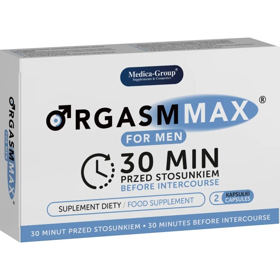 MEDICA GROUP - ORGASM MAX PER UOMINI 2 CAPSULE - MEDICA GROUP | Lingerie Harness Boutique