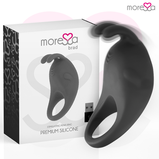 MORESSA - BRAD PREMIUM SILICONE RICARICABILE NERO - MORESSA | Lingerie Harness Boutique