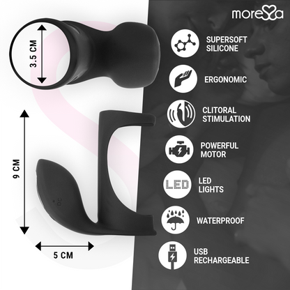 MORESSA - ANELLO VIBRATORE BRANDON CON COPERCHIO - MORESSA | Lingerie Harness Boutique