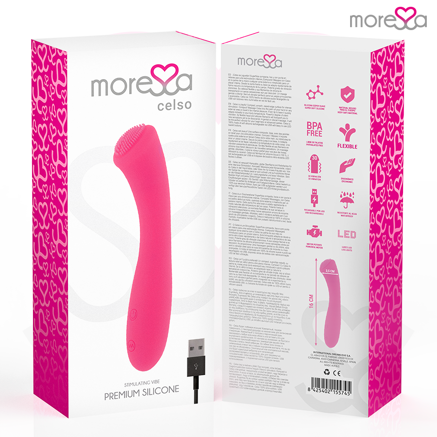 MORESSA - CELSO PREMIUM SILICONE RICARICABILE - MORESSA | Lingerie Harness Boutique