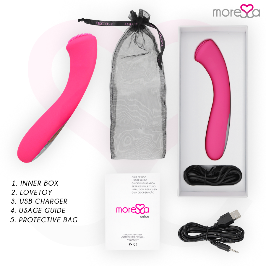 MORESSA - CELSO PREMIUM SILICONE RICARICABILE - MORESSA | Lingerie Harness Boutique