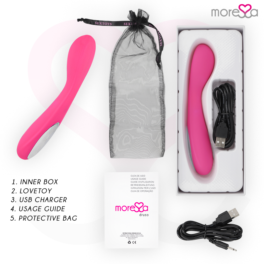 MORESSA - DRUSO PREMIUM SILICONE RICARICABILE - MORESSA | Lingerie Harness Boutique