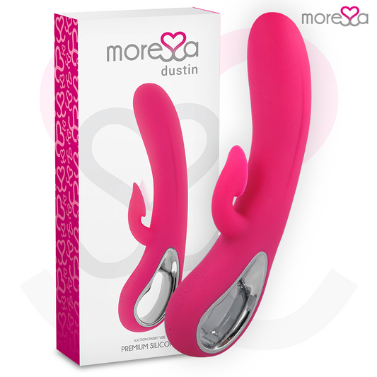 MORESSA - DUSTIN ASPIRAZIONE CLITORIDEA E VIBRAZIONE POTENTE SILICONE PREMIUM RICARICABILE - MORESSA | Lingerie Harness Boutique