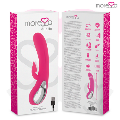 MORESSA - DUSTIN ASPIRAZIONE CLITORIDEA E VIBRAZIONE POTENTE SILICONE PREMIUM RICARICABILE - MORESSA | Lingerie Harness Boutique
