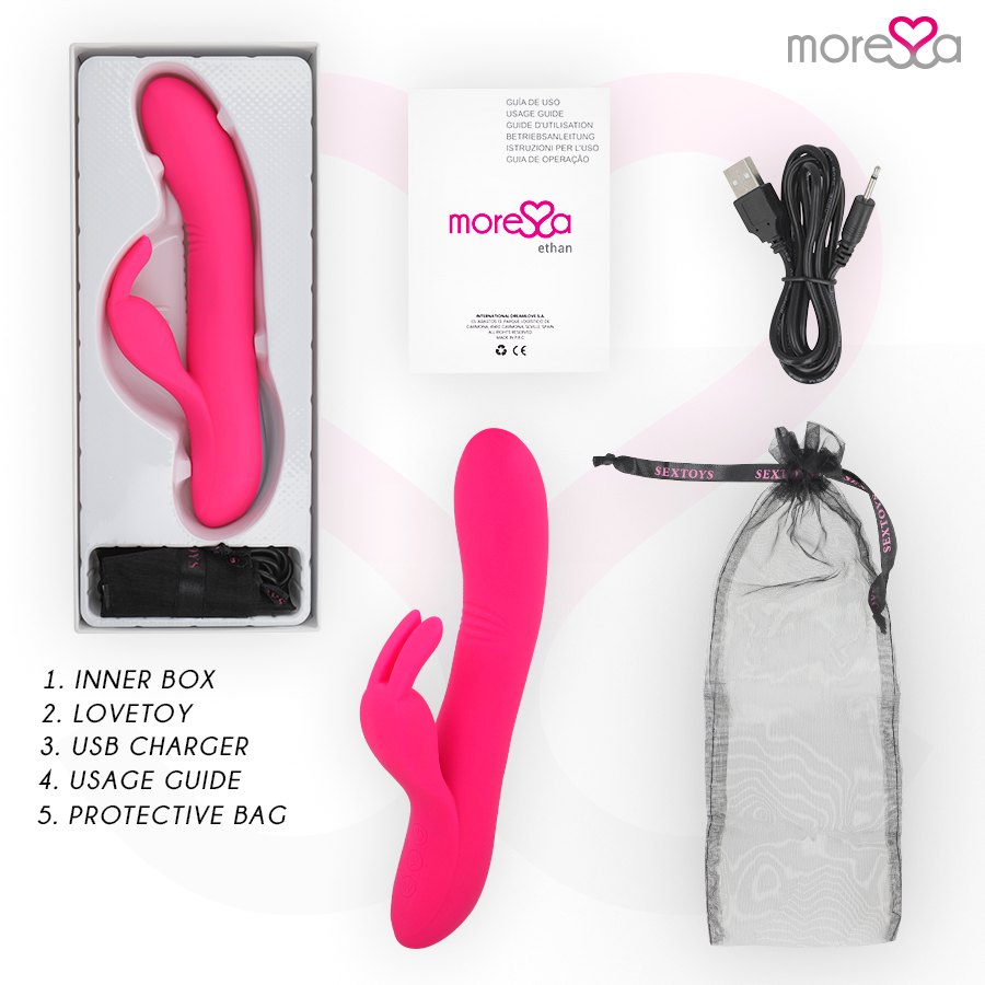 MORESSA - ETHAN PREMIUM SILICONE RICARICABILE - MORESSA | Lingerie Harness Boutique