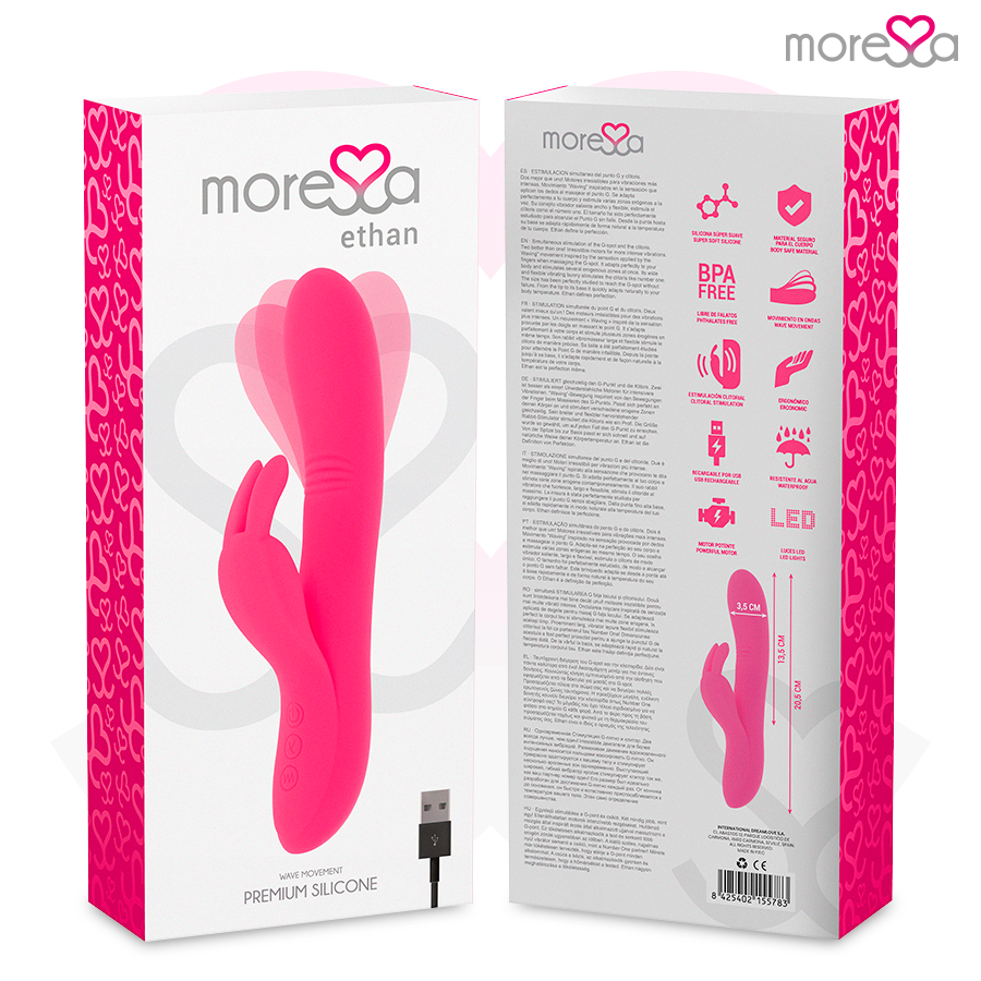 MORESSA - ETHAN PREMIUM SILICONE RICARICABILE - MORESSA | Lingerie Harness Boutique