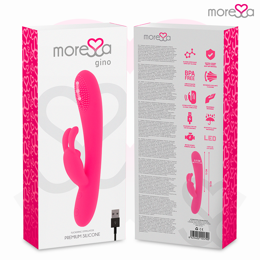 MORESSA - GINO PREMIUM SILICONE RICARICABILE - MORESSA | Lingerie Harness Boutique