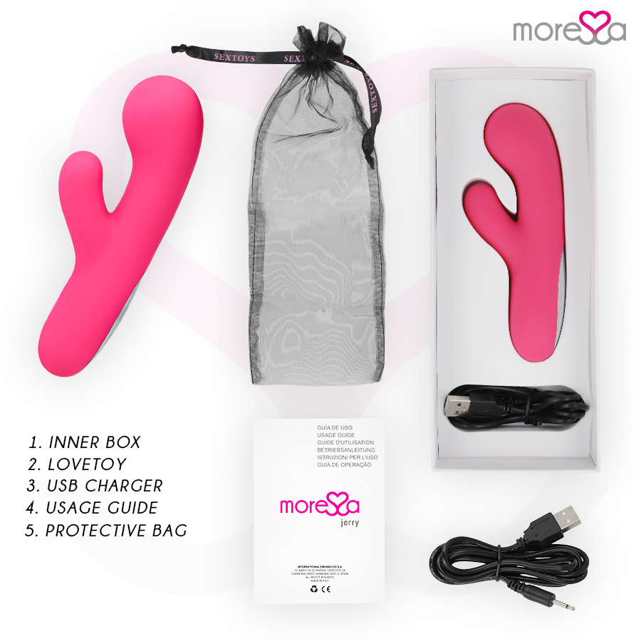 MORESSA - JERRY PREMIUM SILICONE RICARICABILE - MORESSA | Lingerie Harness Boutique