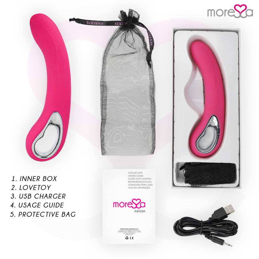 MORESSA - NELSON PREMIUM SILICONE RICARICABILE - MORESSA | Lingerie Harness Boutique